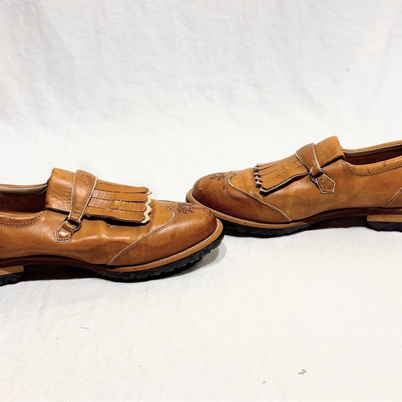 Tommy Bahama Tan Leather Golf Loafers Womens Size 6.5 Slip-On Shoes - Picture 8 of 15
